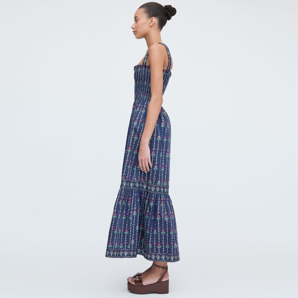Hill House Home The Anjuli Nap Dress - Navy Trailing Fern Size XXSNavy Trailing - Picture 3 of 3